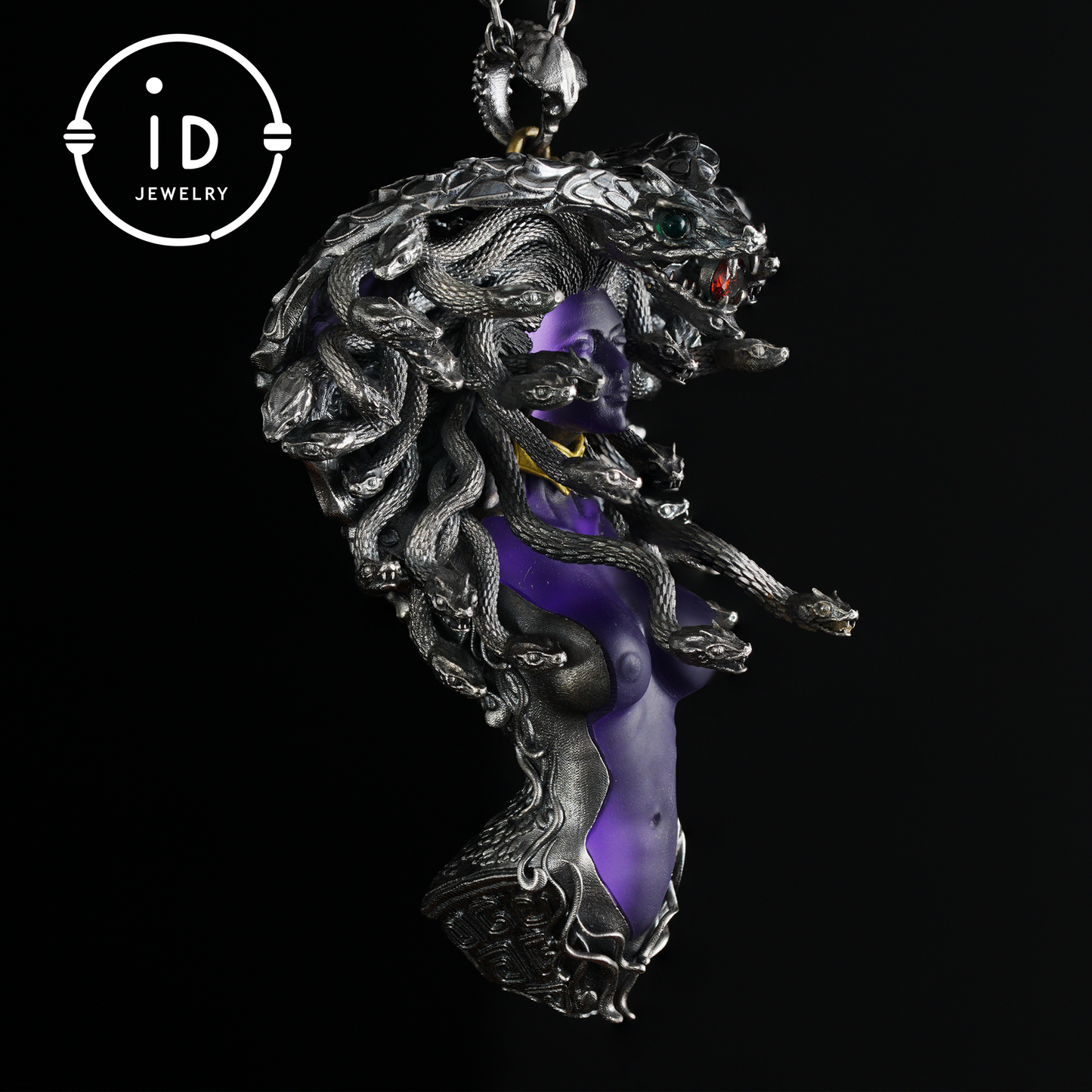 Handmade Gothic Medusa Necklace｜Greek Myth Serpent Hair Jewelry Design｜Symbol of Awakening, Inner Power and Spiritual Protection