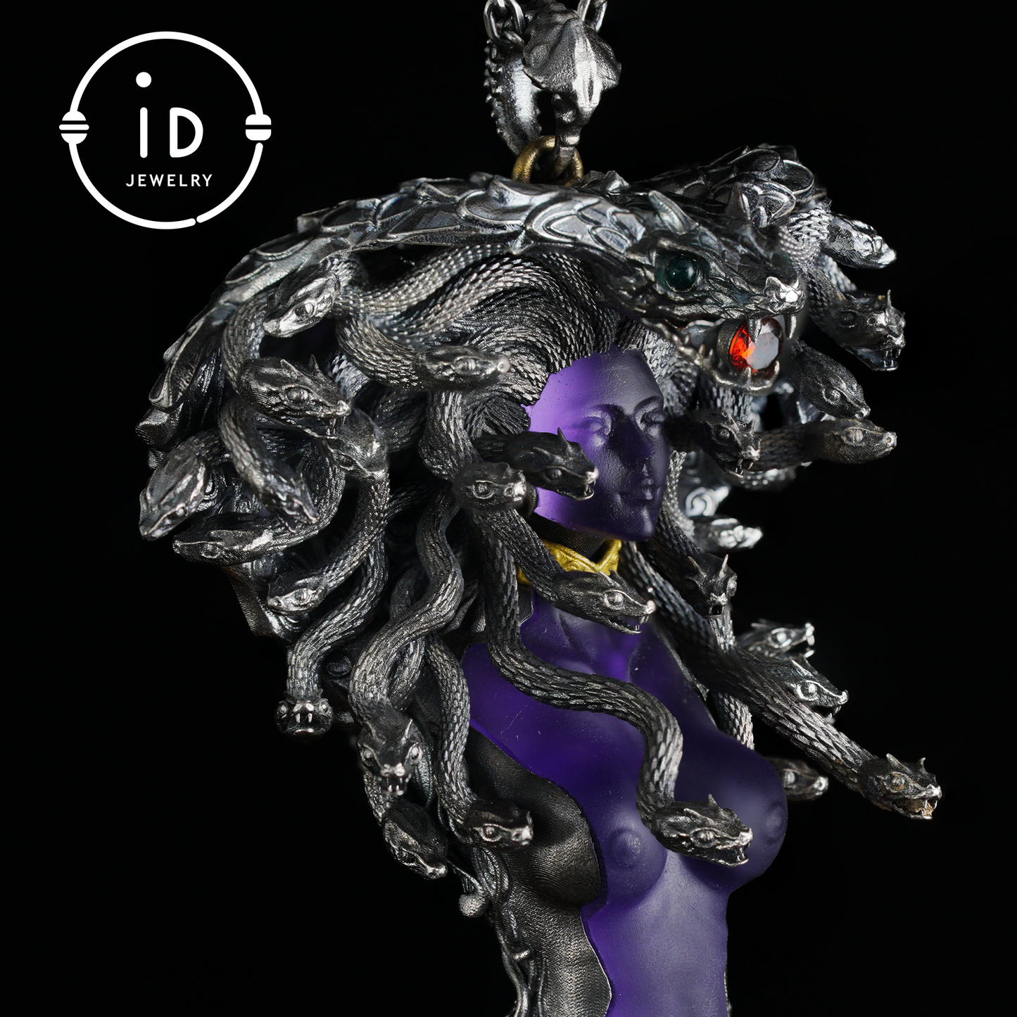 Handmade Gothic Medusa Necklace｜Greek Myth Serpent Hair Jewelry Design｜Symbol of Awakening, Inner Power and Spiritual Protection