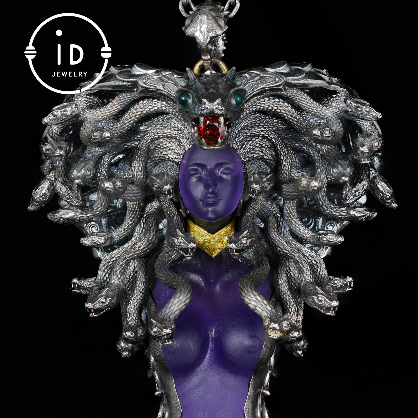 Handmade Gothic Medusa Necklace｜Greek Myth Serpent Hair Jewelry Design｜Symbol of Awakening, Inner Power and Spiritual Protection