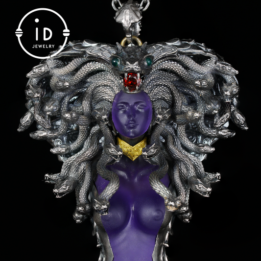 Handmade Gothic Medusa Necklace｜Greek Myth Serpent Hair Jewelry Design｜Symbol of Awakening, Inner Power and Spiritual Protection