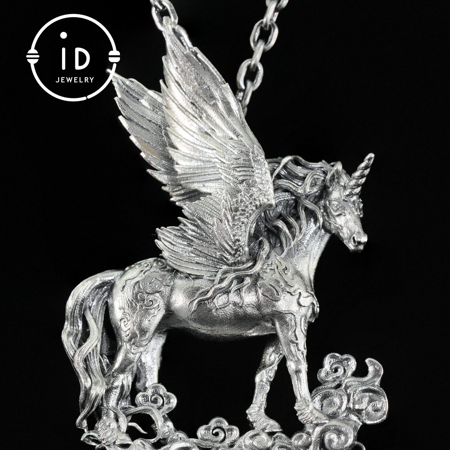Hand-Carved Pegasus Unicorn Necklace | Symbol of Freedom, Purity & Blessing | Spiritual Gift for Magic Zodiac Believers