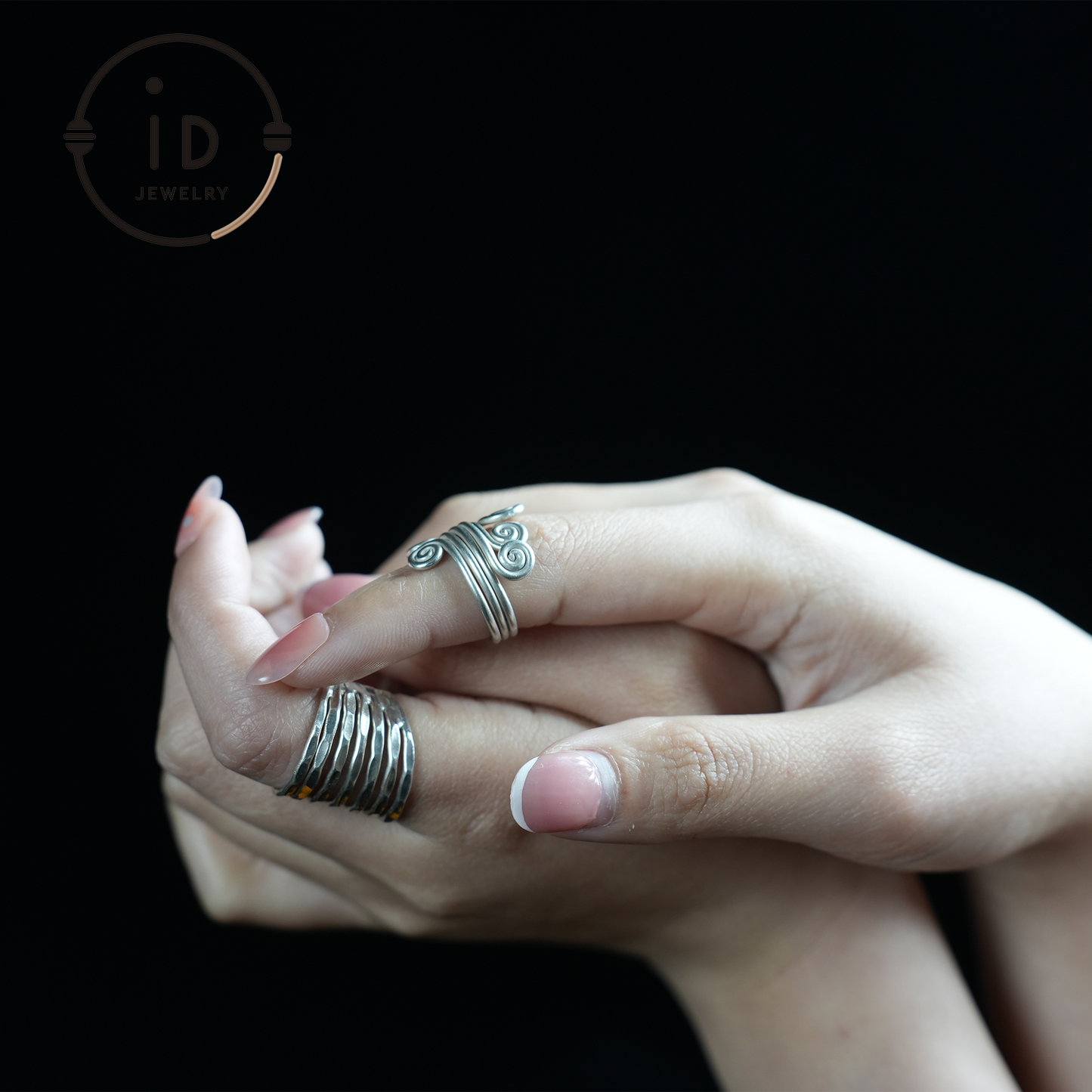 Handmade Silver Ring, Multilayer Boho Ring, Adjustable Minimalist Unisex Ring, Vintage Statement Jewelry