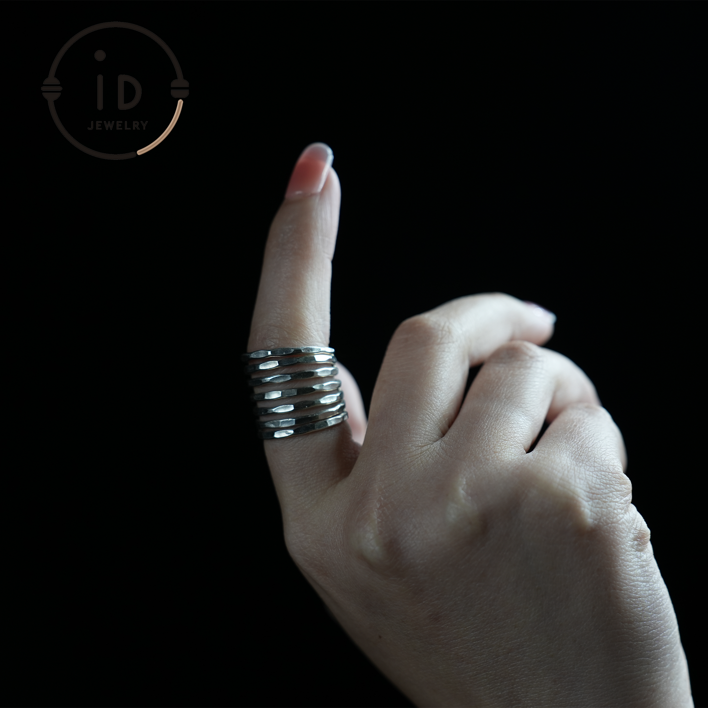 Handmade Silver Ring, Multilayer Boho Ring, Adjustable Minimalist Unisex Ring, Vintage Statement Jewelry