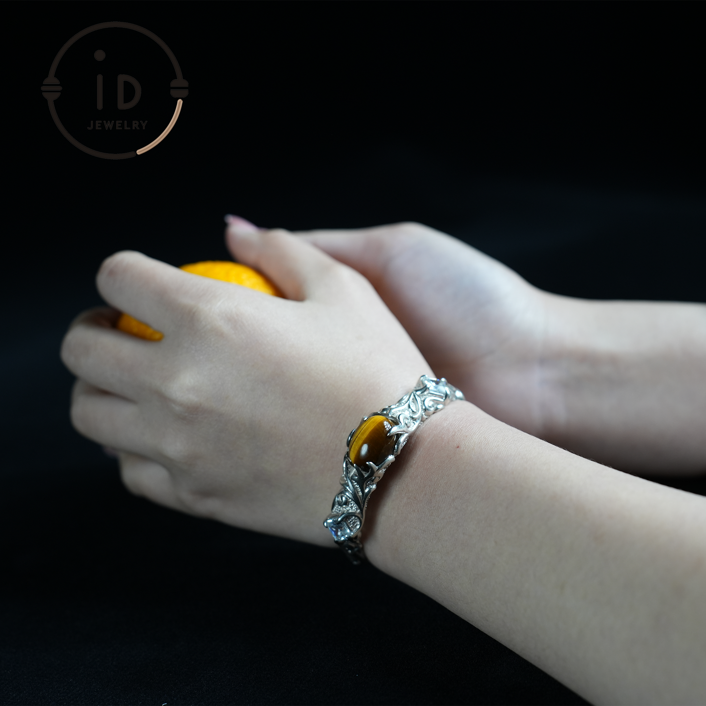 Handmade Open Cuff Torque Bracelet Silver Jewelry | Protective Amulet Bracelet | Vintage Nature Style