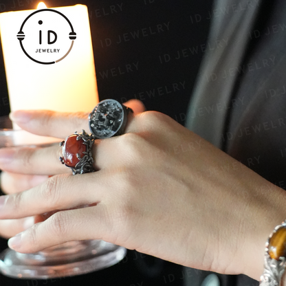 Handmade Cyberpunk Ring | Industrial Jewelry | Microchip Design | Gothic Geek Ring