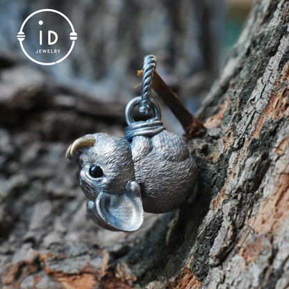 925 Sterling Silver Boar Pendant Necklace with Black Onyx Totem Animal Jewelry Vintage Gift for Men Women Nature Lovers