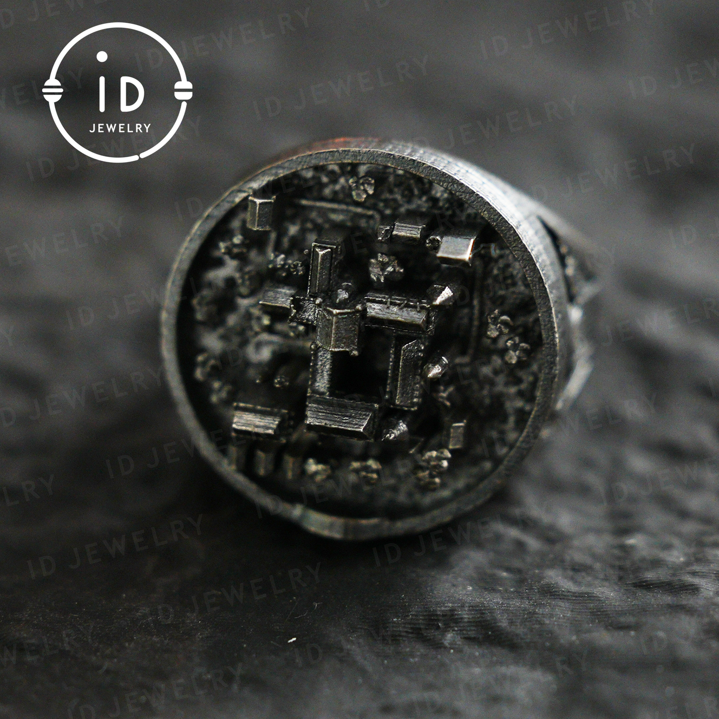 Handmade Cyberpunk Ring | Industrial Jewelry | Microchip Design | Gothic Geek Ring