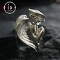 Handmade Angel Figurine Pendants | Gothic Sculpture with Wings | Clear Quartz | Mystical Guardian