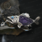 Mystical Fish Pendant with Amethyst & Labradorite – Artistic Talisman Jewelry, Handmade Fantasy Necklace Gift