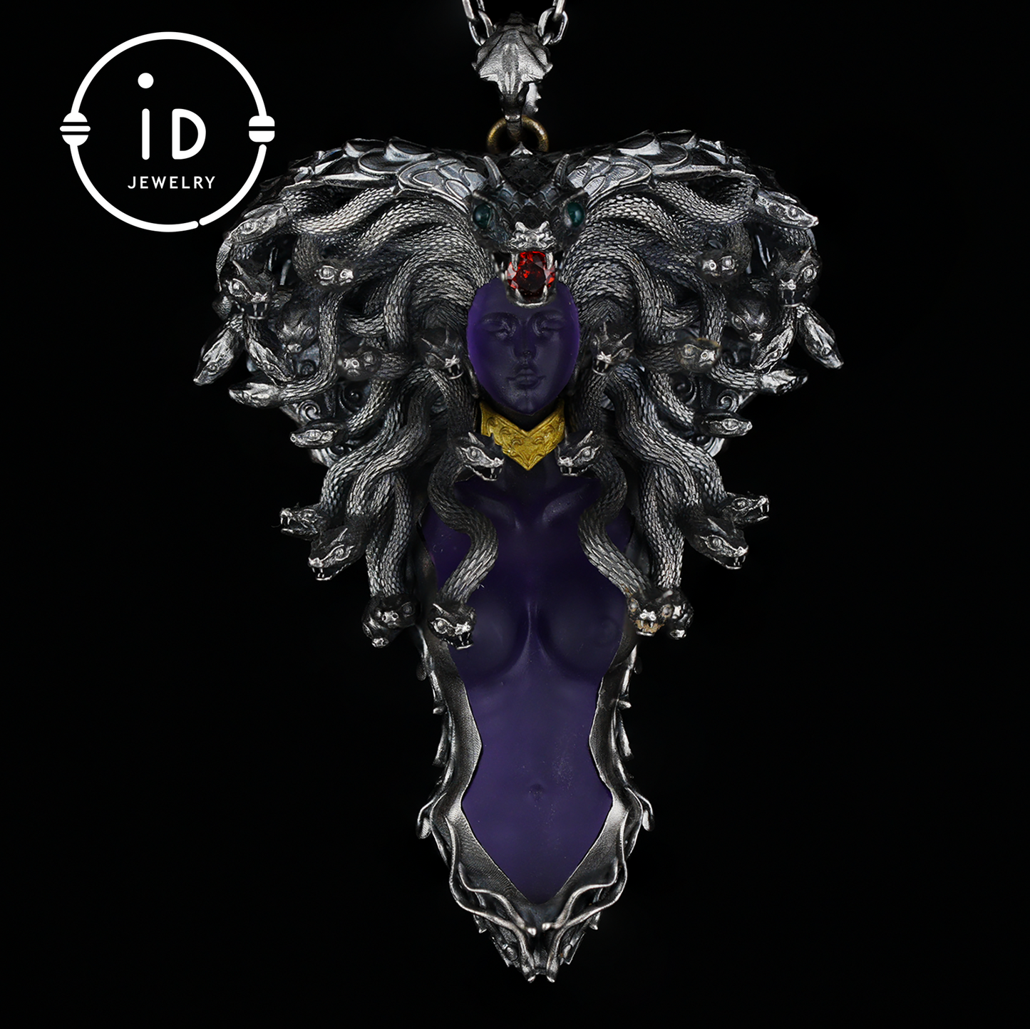 Handmade Gothic Medusa Necklace｜Greek Myth Serpent Hair Jewelry Design｜Symbol of Awakening, Inner Power and Spiritual Protection
