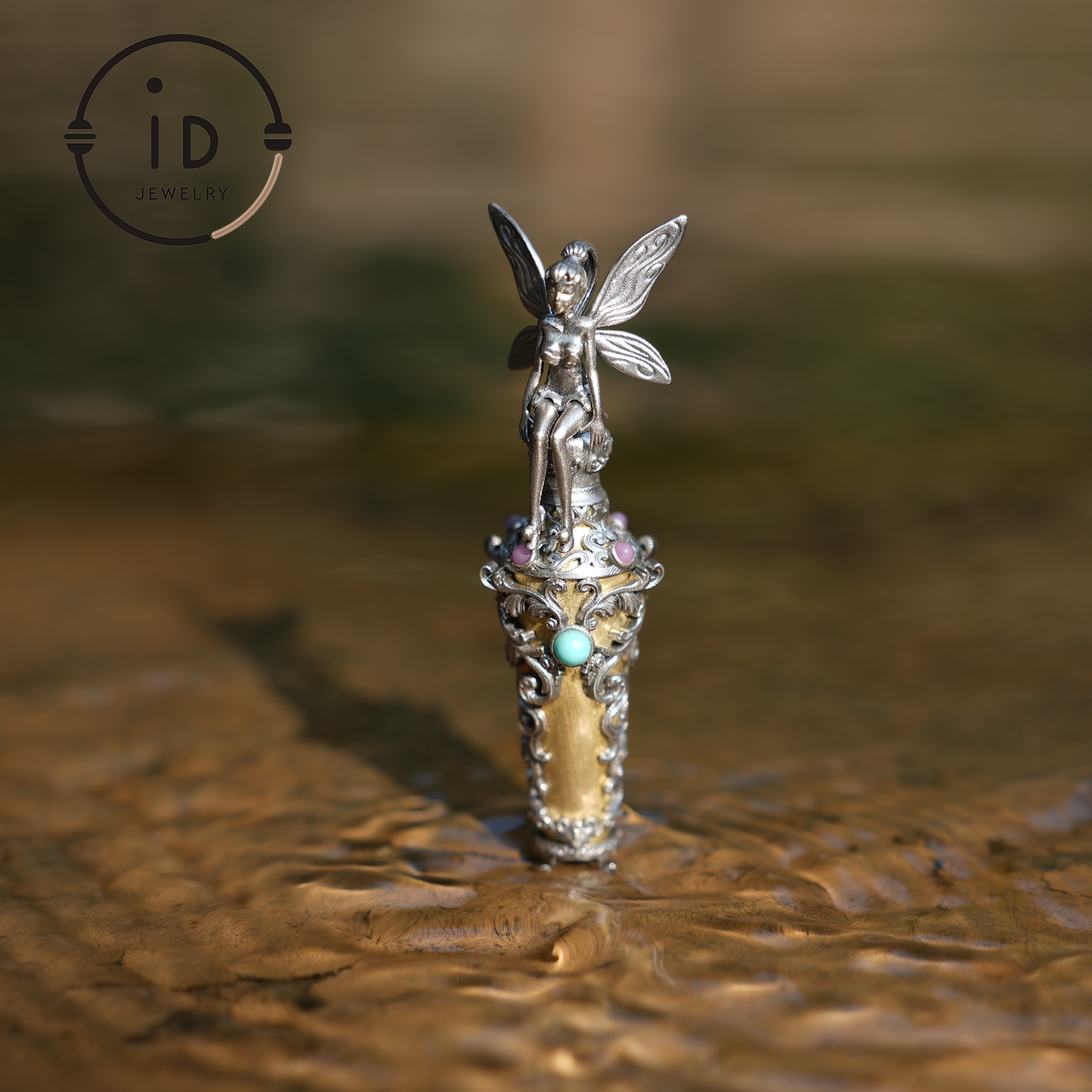 Forest & Fairy Dream Bottle Pendant · Handmade Magic Vial Jewelry · Spiritual Nature Amulet Gift for Women and Fantasy Lovers