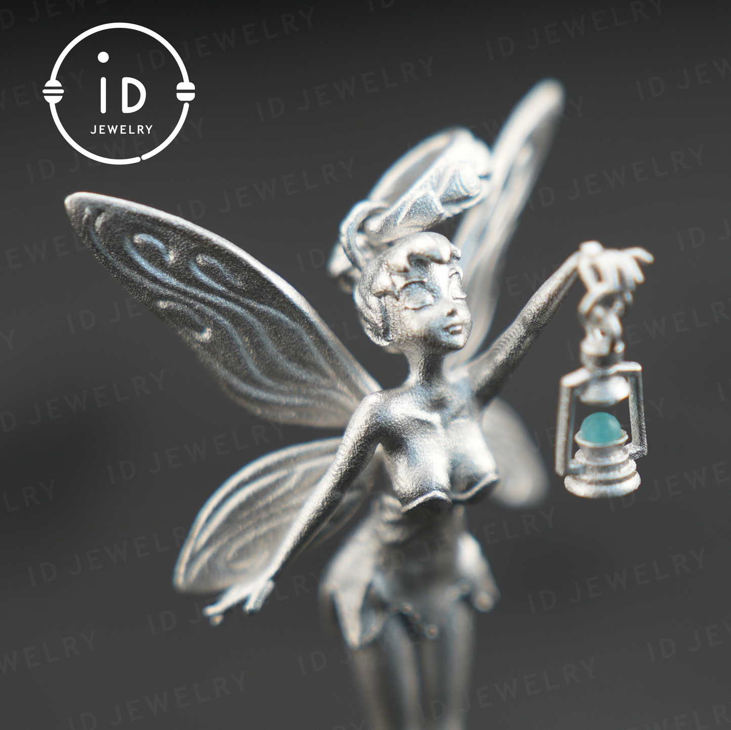 Handmade Fairy Pendant – 925 Sterling Silver Jewelry with Wings – Mystical Fantasy Talisman for Fairy Tale & Magic Lovers