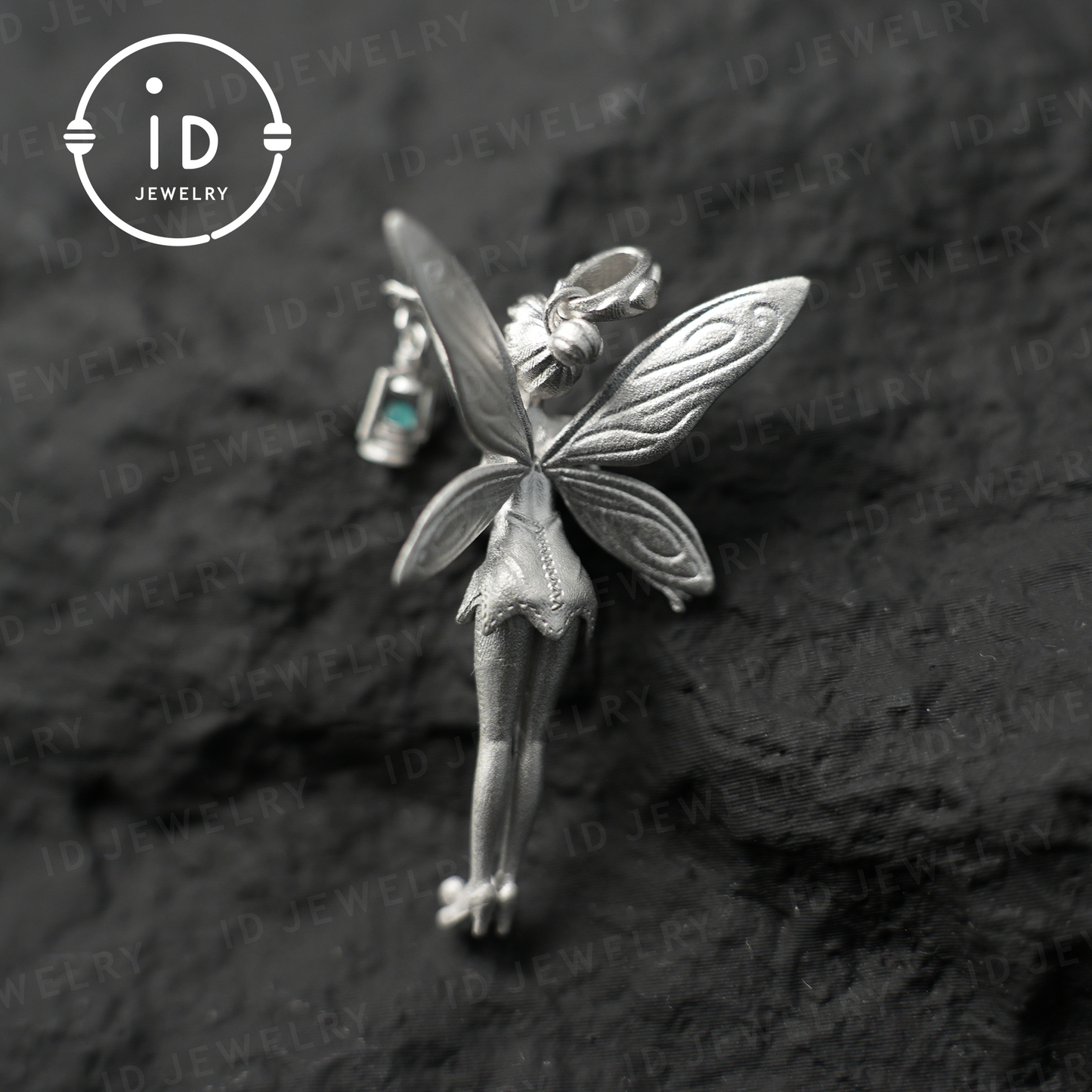 Handmade Fairy Pendant – 925 Sterling Silver Jewelry with Wings – Mystical Fantasy Talisman for Fairy Tale & Magic Lovers
