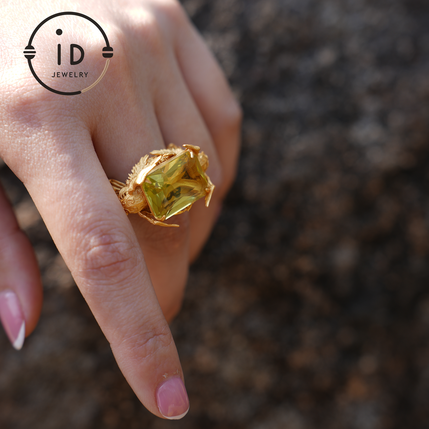 Valkyrie Oath Ring · Handmade Norse Gold Ring with Citrine & Ruby · Symbol of Courage, Strength Loyalty · Nordic Goddess Design