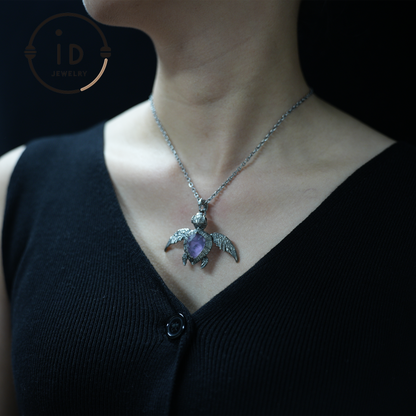 925 Silver Sea Turtle Pendant Necklace, Articulated Ocean Talisman for Divers & Ocean Lovers, Handmade Birthday / Christmas Gift