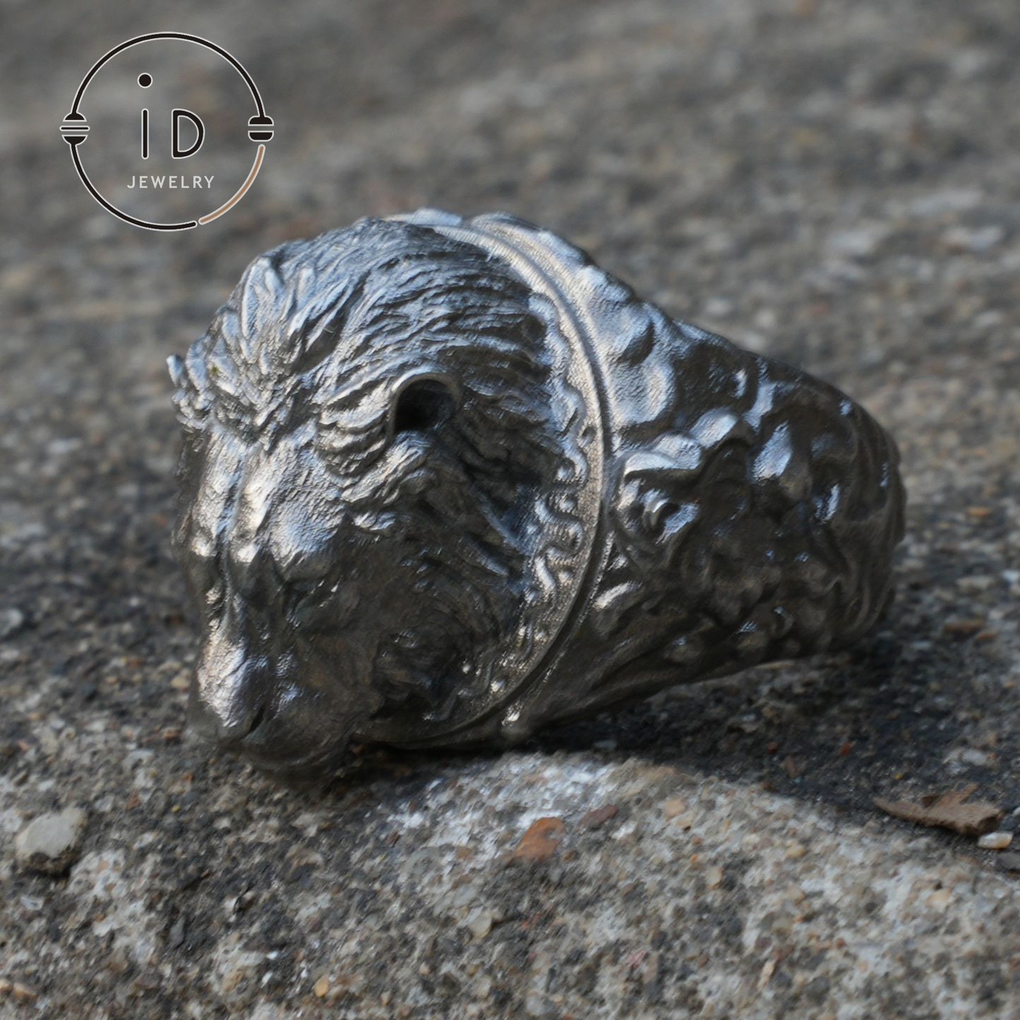 925 Sterling Silver Lion Head Ring - Vintage Style Lion Jewelry - Handcrafted Animal Jewelry for Men