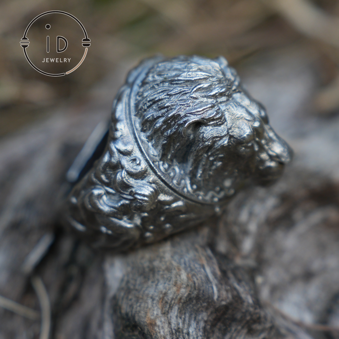 925 Sterling Silver Lion Head Ring - Vintage Style Lion Jewelry - Handcrafted Animal Jewelry for Men
