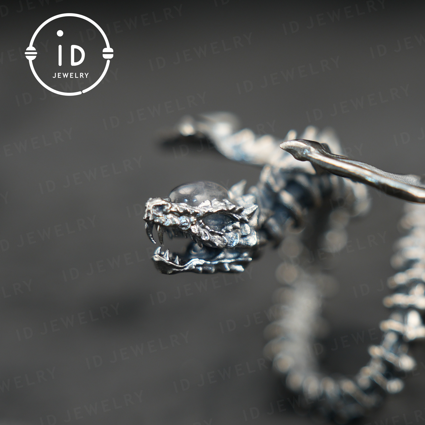 Dragon Ring with labradorite| Handmade Gothic Jewelry| Mystical Bone Ring| Fantasy Dragon Ring| Magic Silver Ring