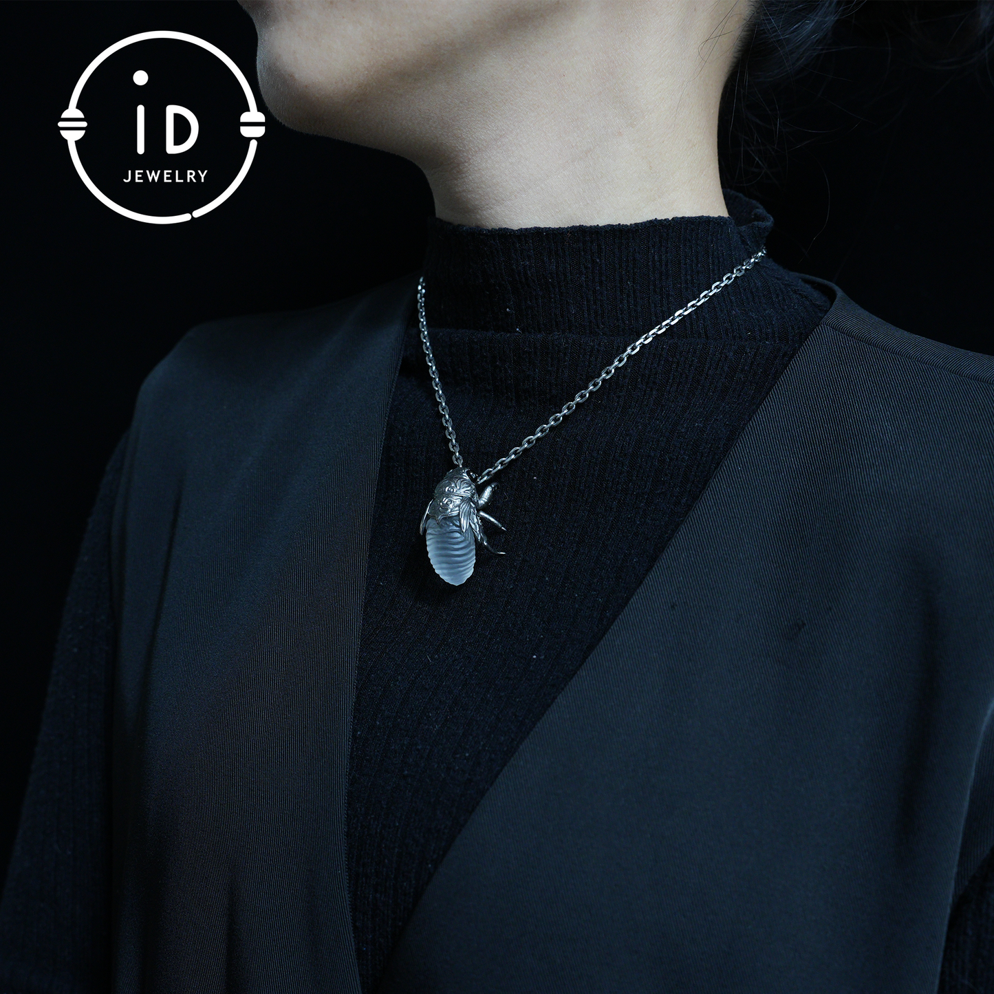 Cicada Pendant in 925 Sterling Silver | Amulet of Transformation & Rebirth | Spiritual Totem for Change Inner Protection